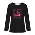 thumbnail image 5 of Pisexur Hauts à Ruban pour Femmes Mode Manches Longues Col Rond Chandails en Molleton Décontractés Sensibilisation au Cancer du Sein Pull Tops Chandails en Molleton Graphiques Inspirants T-Shirts Tops d'Automne pour Femmes, 5 of 5