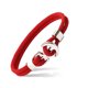 thumbnail image 2 of Jumpingount trenzada Estética retro Brazalete tejido Traje de boda Fiesta Novio Vacaciones Señoras Joyería Rojo Rojo 20Conjunto, 2 of 6