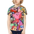 thumbnail image 4 of Kirby Boys Girls 3d Graphic Printed T-Shirt Crewneck Short Sleeve Tees, 4 of 6