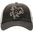 thumbnail image 2 of Men's Top of the World Brown McNeese State Cowboys Scat Mesh Trucker Snapback Hat, 2 of 4