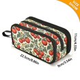 thumbnail image 4 of FORMRS Pencil Case with 3 Compartments School Large Capacity Zipper Pen Pouch Stationery Organizer, Beige Tomatoes Pattern, 4 of 8