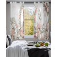 thumbnail image 3 of Easter Bunny Sheer Curtains 54 Inch Length 2 Panels Set for Living Room/Bedroom, Cute Rabbit Rose Floral Pastoral Leaves Plants Kitchen Curtains Grommet Curtains Window Treatments 42"x54"x2, 3 of 7