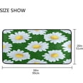 thumbnail image 3 of SKYSONIC 39x20 Inch Area Rug Floral Daisy Pattern Door Mat Washable Non-Slip Throw Floor Carpet, 3 of 7