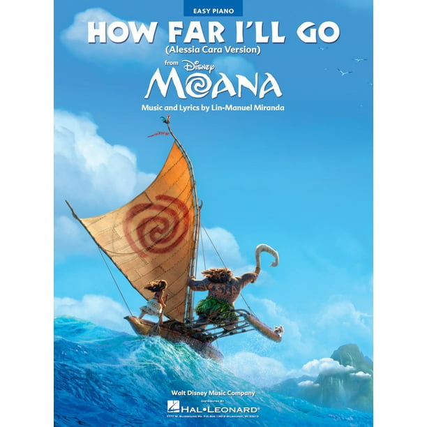 How Far I Ll Go From Moana Alessia Cara Easy Piano Sheet Music Walmart Com Walmart Com