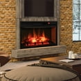 Gymax 1400W 26 Inch Electric Fireplace Insert 4777 BTU Recessed