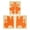 Color:Orange, variant on TALONGAMES Controller Grip Sticker Stickers for Flydigi Vader 3 4 Pro Wireless Gaming Handle Grip Skin Silicone Sticker