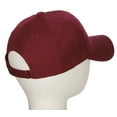 thumbnail image 2 of Daxton Classic Baseball Hat Custom A to Z Initial Team White Neon Orange Letter, Burgundy Cap, Letter N, 2 of 2