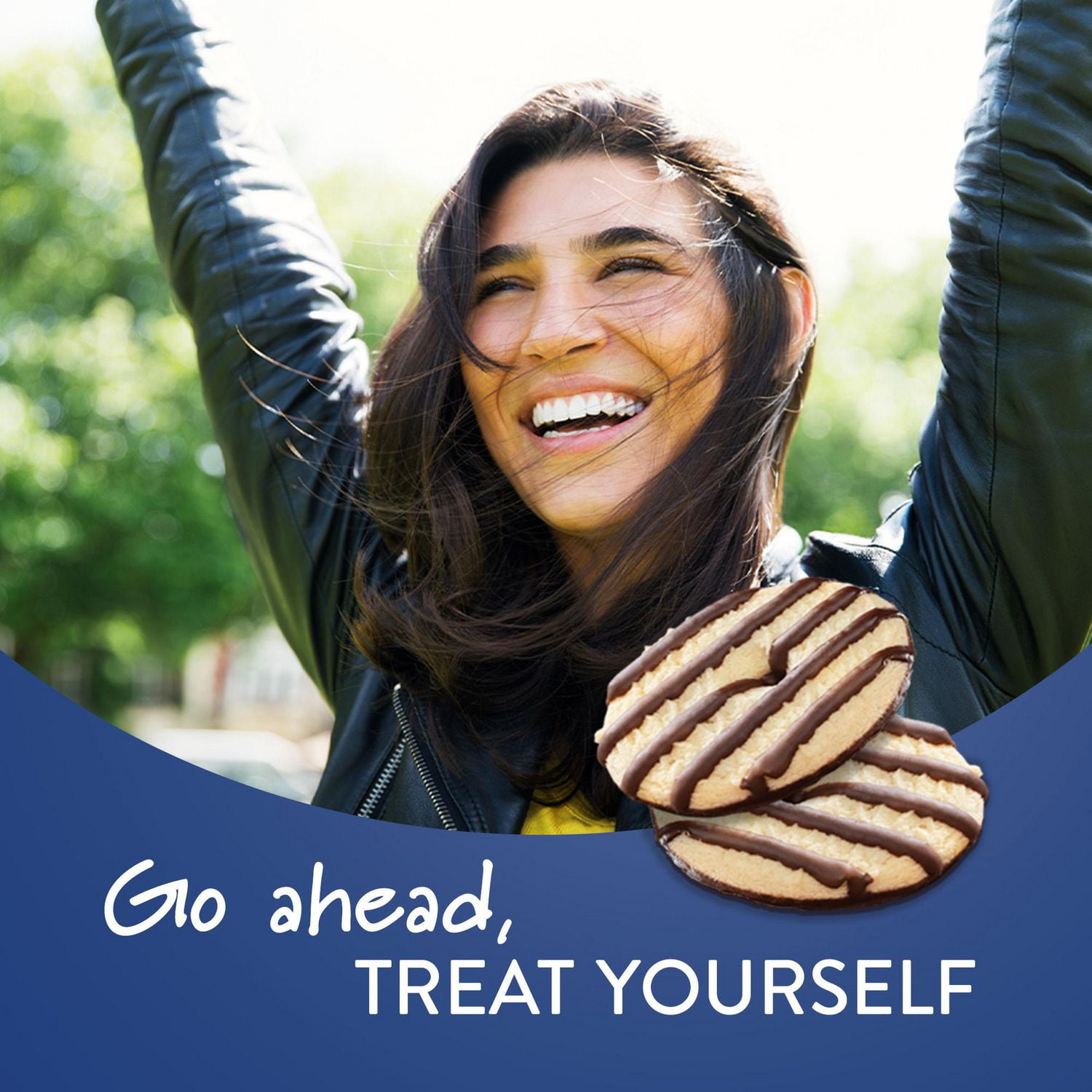 Voortman No Sugar Added Fudge Striped Shortbread Cookies, 320 g