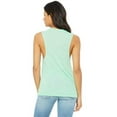 thumbnail image 2 of The Bella + Canvas Ladies Flowy Scoop Muscle Tank Top - MINT - XL, 2 of 3