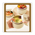 thumbnail image 5 of Portable Insulated Lunch Container Set Stackable Bento Lunch Box Stainless Steel Lunch Container with Lunch Bag 2 Pcs, 5 of 5