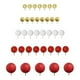 thumbnail image 4 of 50 piezas pastel de topper bolas mini globos de cupcake toppers toall picks bola de espuma suministros de decoración de pastel para celebraciones Rojo, 4 of 8