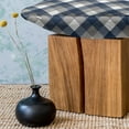 thumbnail image 3 of Navy Fluffy Throw Pillow Cushion Cover, Abstract Checkered Tartan Geometric Classic Squares with Scottish Effects, Decorative Square Pillow Case, 18" x 18", Dimgrey White Dark Blue, by Ambesonne, 3 of 5