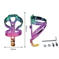 thumbnail image 2 of maskred Porte-Bouteille Coloré Cage à Vide Support de Bouteille de Cyclisme Vert Violet Or, 2 of 6