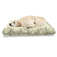 thumbnail image 1 of Sunglasses Pet Bed, Continuing Eye Accessories in Various Shapes and Colors Scattered, Chew Resistant Pad for Dogs and Cats Cushion with Removable Cover, 24" x 39", Cream and Multicolor, by Ambesonne, 1 of 4