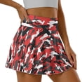 thumbnail image 4 of KUIFORTIRed Camouflage Women Tennis Golf Skirt with Pockets Casual Pleated High Waisted Athletic Skorts Skirts Breathable Golf Clothes Athletic Outfits for Women's Workout Running, 4 of 7