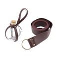 thumbnail image 2 of Accesorios de disfraces de caballero medieval para hombres con botella de agua de vidrio Cinturón de cuero de PU Tamaño universal Fiesta de Halloween Yuyangstore Traje medieval, 2 of 8