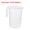 White 3500ml, variant on Unique Bargains Plastic Liquid Measuring Cup Double-Sided Graduations Clear White 2000ml