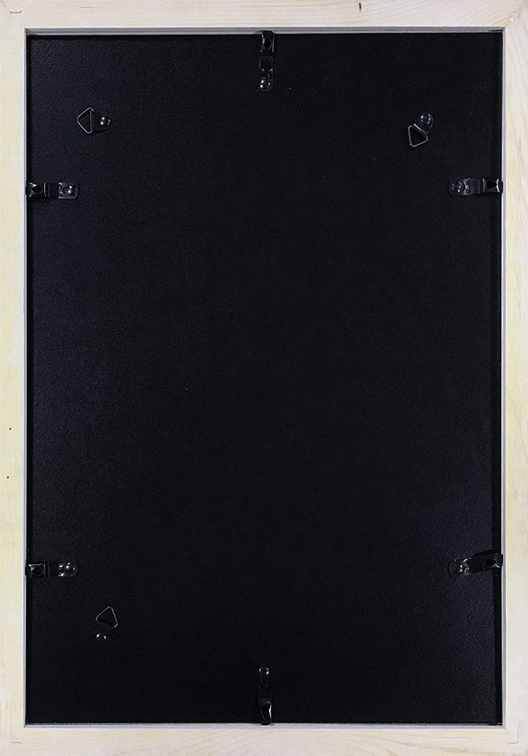 Studio 500 Luxury Collection Gallery 1-Opening 12" x 18" Matted to 11" x 17" Wood Brushed White Poster Frames, 4 Count