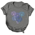thumbnail image 3 of Gibobby Camisetas de verano para mujer Mujeres Tunic Travel(Gris oscuro,XL), 3 of 5