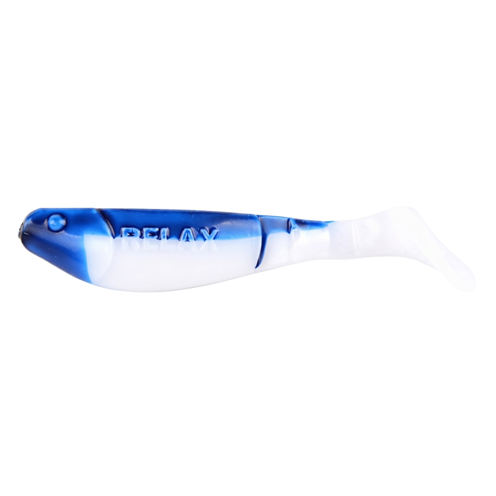 8Pcs Two-Tone Multi-Jointed T-Tail Soft Fishing Lures 2.8in Sinking Bionic Swimbait High Elasticity Artificial Bait for Bass and Culter Fishing Blue