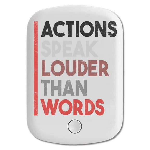 DistinctInk Magnetic Battery Pack, 5000 mAh Wireless Portable Charger with USB-C Cable, Compatible with MagSafe iPhone 14 / 13 / 12 Series - Actions Speak Louder Than Words