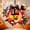 B, variant on Halloween Decor Wreath for Front Door, Light-Up Circular Wreaths with Warm Strands, Hand-Wrapped Pumpkin Bat Web Hanging Ornament for Porch Indoor Fall Seasonal Decor