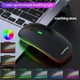 thumbnail image 5 of Mouse Inalambrico Recargable Raton Portatil Bluetooth Y Usb Negro RGB, 5 of 5