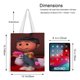 thumbnail image 5 of Agnes de Mi Villano Favorito Bolso de tela con estampado de lienzo para mujer, bolsa de compras reutilizable y estética, con cremallera interior, regalo para mujer,40*45cm., 5 of 6