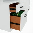 thumbnail image 4 of RoomAndLoft Cape Cod Solid Wood Queen Size Murphy Bed with 2 Pier in White, 4 of 11
