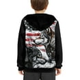 thumbnail image 4 of DISNIMO American Flag Wolf Hoodie for Boys Pullover Hoodies Size 14-16 Boys Sweatshirt with Hood Girl Lightweight Hoodie for Children Clothing Fall Hoodie for Kids Soft Hoodie Teens Girls Hoodie, 4 of 7