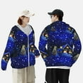 thumbnail image 6 of Kll Christmas Night Print Men'S Women’s Upf 50+ Sun Protection Outdoor Hoodie Jacket Long Sleeve Fishing Hiking Performance Shirt- Small, 6 of 8
