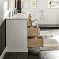 thumbnail image 4 of EVIVA Epic 84 Inch Transitional White Vanity w/ Brushed Nickel Hardware, 4 of 7