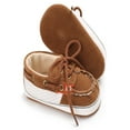 thumbnail image 2 of Infant Sneaker Baby Boy Toddler First Walkers Stitching Straps Soft Bottom Non-slip Casual Shoes, 2 of 6
