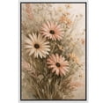 thumbnail image 6 of Framed Canvas Print Wildflower Wall Art Boho Decorative for Living Room Bedroom - 16"x24" WHITE, 6 of 8