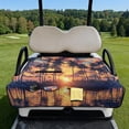 thumbnail image 2 of KUIFORTI Tree Coconut Golf Cart Seat Blanket Covers Travel Sports Golf Cart Accessories Easy to Clean Soft Fits for EZGO, Yamaha, Club Car and More 2 Seats Golf Carts, 2 of 7