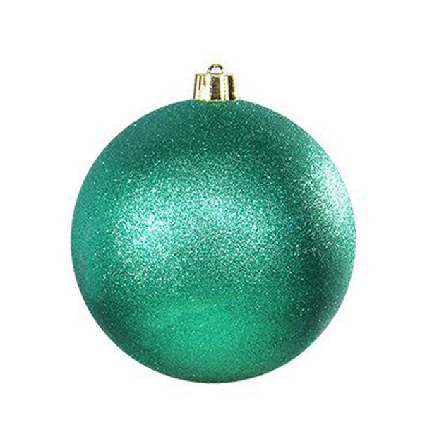 Adornos navideños grandes, bolas de mercurio irrompibles verdes de 15 cm, adornos gigantes para árboles de Navidad, adornos para fiestas navideñas y adornos navideños para exteriores.