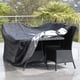 thumbnail image 3 of Funda para sala de estar 1505080CM Mesa rectangular Oxford para muebles de jardín Protección UV (negro),AAFGVC, 3 of 5