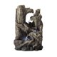 thumbnail image 1 of Alpine Corporation WIN786S Fuente de cascada de mesa con tronco de árbol de selva tropical de 5 niveles para interiores con luces LED, 14 pulgadas de alto, marrón, 1 of 1