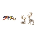 thumbnail image 1 of esculturas,estatua de figura decorativa andante,Estatua de ciervo alce,Figuras de ciervos y alces,decoración para el hogar,estatuas de resina,Figura decorativa de reno,escultura,estatua para, 1 of 8