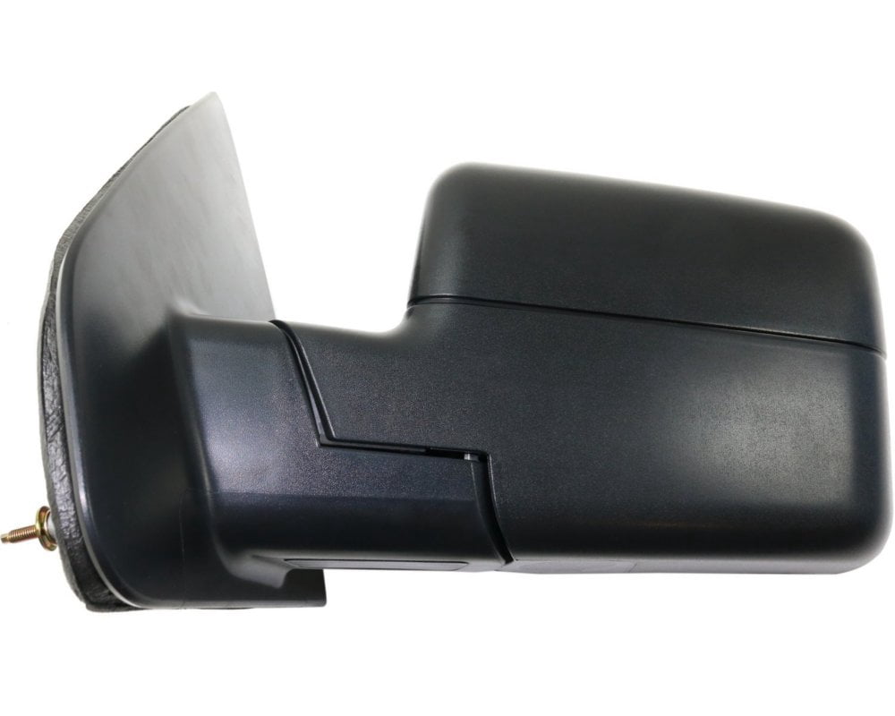 Mirror Compatible With 2007-2008 Ford F-150 Left Driver Side Heated In-housing Signal Light Textured Black Kool-Vue