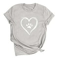 thumbnail image 5 of Neewe Women's T Shirts Short Sleeve Tees Heart Graphic Loose Summer Tops, 5 of 7