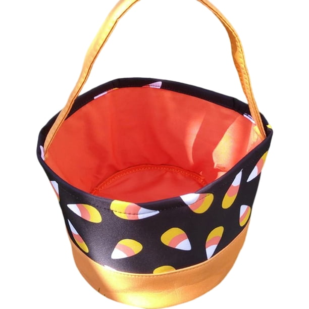 Bearachild Bolsa de Halloween Poliéster Gran capacidad Presente Aspecto lindo Cubos de vacaciones Decorativos Día de Todos los Bolsas con asa de Almacenamiento y organización del hogar seis Bearachild HA060897-06B