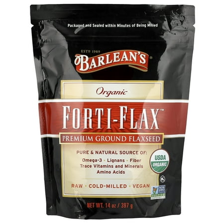 Barlean's Organic Forti-Flax Premium Ground Flaxseed 14 oz Pkg