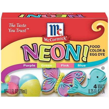 McCormick Neon Assorted Food Color, 4 CT - Walmart.com McCormick Neon Assorted Food Color, 4 CT - Walmart.com