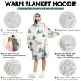 thumbnail image 5 of Wearable Oversized Blanket,White Christmas Forest Animal Pattern Wearable Blanket Hoodie for Adults,Cozy Hooded Blankets with Super Pockets,Super Warm Fuzzy Pullover for Women & Men, 5 of 6