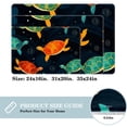 thumbnail image 2 of Turtle Polyester Non-Slip Machine Washable Floor Rug, for Office, Chair Rugs Included, 2 of 6