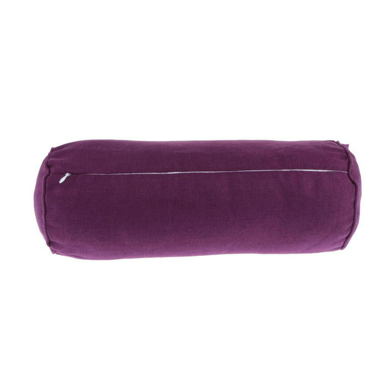 Round Pillow Case Soft Velvet Long Pillow Cover Cervical Roll