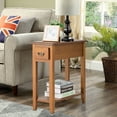 thumbnail image 4 of Gymax Table de Chevet Table d'Appoint Étroite avec Tiroir, 4 of 10