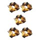 thumbnail image 3 of Qarigey Coleta titular Material de tela patrón escocés accesorios elásticos para el cabello anillos para el cabello adornos para el cabello encantador cuatro 5piezas Qarigey CBP251236, 3 of 6