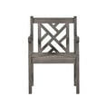 thumbnail image 2 of Renaissance Outdoor 7-piece Hand-scraped Wood Patio Dining Set, 2 of 6